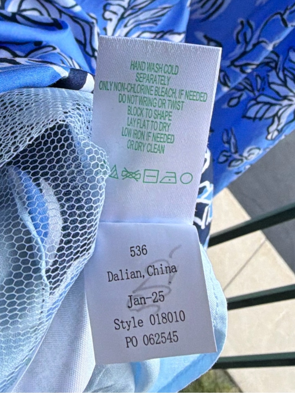 🆕 🌿🦋Lilly Pulitzer Kenni Midi Dress Size 0 Sunwashed Blue Tall Tales Strapless - Picture 16 of 17